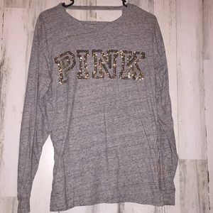 Gray Victoria Secret long sleeve Shirt